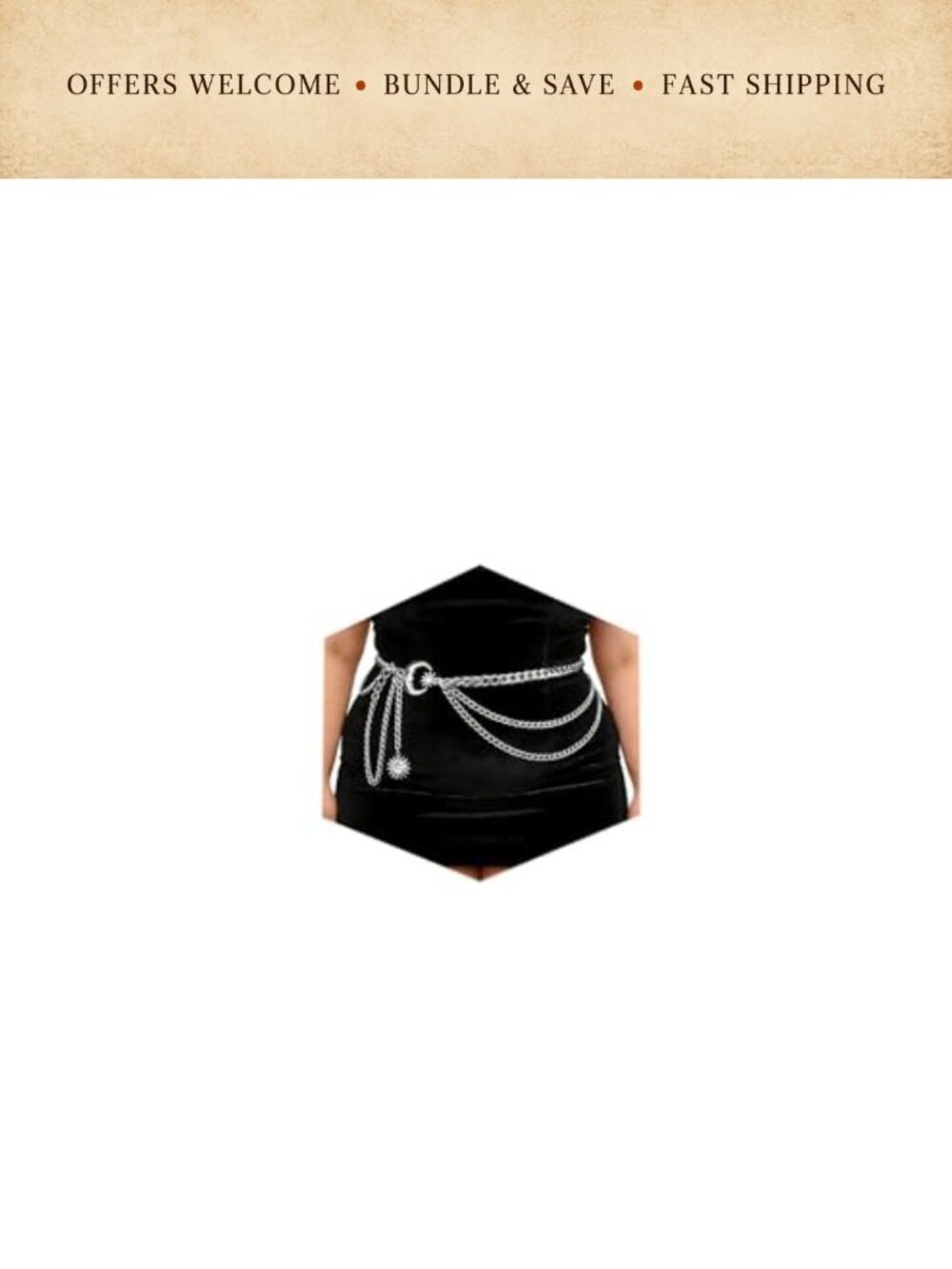 Chain Belt Sunflower Waist Chain for Women Dress